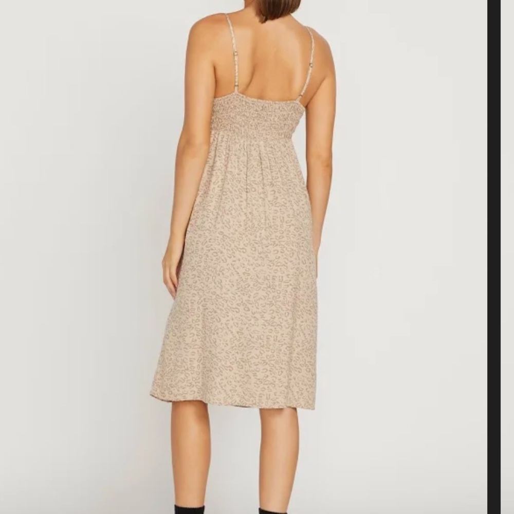 Volcom Cha Cha Ching Leopard Print Midi Dress - N… - image 4